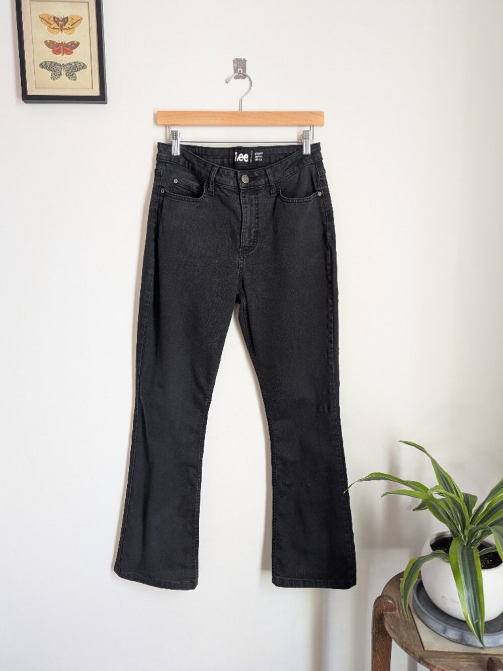 Lee Bootcut Midrise Denim Jeans Black Women's Size 10